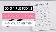 35 Simple Bullet Journal Icons | Doodle With Me
