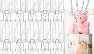 30 Pcs Rectangle Clear PVC Plastic Gift Bags with Handles 10.2" x 3.9" x 3.9" Reusable Transparent Gift Wrap Bag Tote Bag for Shopping Business Boutique Wedding Baby Shower School Birthday