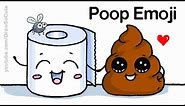 How to Draw Poop Emoji Easy and Cute