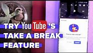 Try YouTube's Take a Break feature