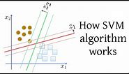 How SVM (Support Vector Machine) algorithm works
