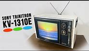 Sony Trinitron KV-1310E (White) 70s Portable Color CRT TV #vintagetv