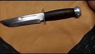 Remington Cutlery RH Refurbish of WW2 Combat Knife - PAL 36 Vintage Restoration of Heirloom item