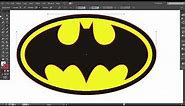 Batman Logo Vector Tracing on Adobe illustrator