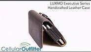 Luxmo, Executive Series Handcrafted Leather Carrying Case, Black | CellularOutfitter.com