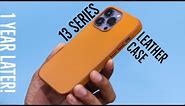 iPhone 13 series leather case long term review. (1 year later!)