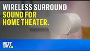 Wireless surround sound for home theater. Tech Tips from Best Buy.