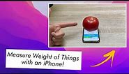 Measure Weight of Any Objects With Your iPhone!