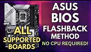 Update BIOS on ALL Supported ASUS Motherboards: Easy BIOS Flashback Method