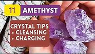 11 Ways For Amethyst Cleansing And Charging | Crystal Healing Beginners | How To Program Crystals