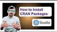 R Package Installation Tutorial: Installing from CRAN and Manually