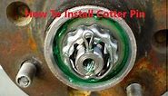 How To Install and Remove Cotter Pin [Types of Cotter pin] | Rx Mechanic