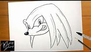 How to Draw Knuckles Head