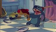 Stitch and Jumba Play "Hot Potato" With a Nearly-Exploded Gun