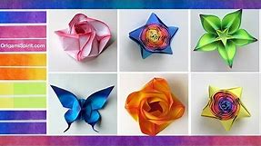 How to Color Paper for Origami : : Coloreado de papel