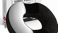Donut Pillow, Tailbone Pain Relief, Hemorrhoid & Postpartum Cushion for Men and Women, Helps Ease Discomfort from Tailbone, Hemorrhoids, Pregnancy, Surgery (Up to 220 LBS)