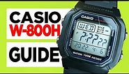 #CASIO W-800H (Module 3240) - How to Set the Time, Date, Alarm, Stopwatch and Dual Time!