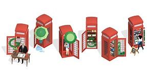 Google Doodle celebrates iconic red phone box designer Sir Giles Gilbert Scott