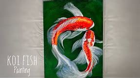 How To Paint Koi Fish ~ Beginners! Step By Step painting tutorial