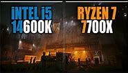 i5 14600K vs 7700X Benchmarks - Tested in 15 Games and Applications
