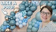 How to Make a Blue Organic Balloon Garland