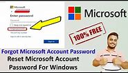 How To Forgot, Reset, Change Microsoft Account Password In 2021 | Reset Microsoft Account Password 💻