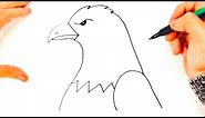 How to draw a Eagle for kids | Eagle Drawing Lesson Step by Step
