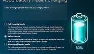 How to set Asus laptop battery charging to 60%-80%