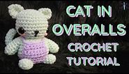 [OVERALLS SERIES 3/5] Cat in Overalls Crochet Tutorial