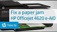 Fixing a Paper Jam | HP Officejet 4620 e-All-in-One Printer | HP