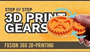 Create Custom 3D Printable Gears in Fusion 360 | Practical Prints #1