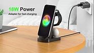 Charging Station for Samsung Multiple Devices,3 in 1 Fast Charging Stand USB-C Charger for Galaxy Watch 5/5 Pro/4/3/Active,Galaxy S23/S22/S21/S20/S10/Note20/Note10/Z Flip 4/Z Fold 4/Galaxy Buds
