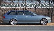 Manual BMW E39 525i M-Sport Touring Driving Review
