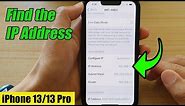 iPhone 13/13 Pro: How to Find the IP Address