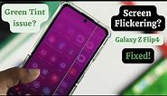 Samsung Galaxy Z Flip: Display Has Green Tint [How to Fix]