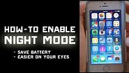 How to Enable Night Mode on iPhone