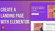 How to create a product landing page in WordPress using Elementor