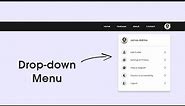 How To Make Drop-down Profile Menu Using HTML CSS & JavaScript | Toggle Menu For Website