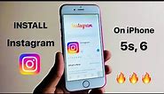 How to download Instagram in iPhone 6, 5s || Requires ios 15 or later
