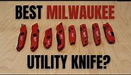 BEST MILWAUKEE UTILITY KNIFE? - Every Milwaukee Utility Knife from Home Depot Reviewed (2021)
