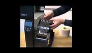 Zebra ZM400 barcode label printer how to install ribbons and labels