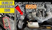 Lexus Power Steering Hard|| DTC U0131 Lost Communication with Power Steering Control Module