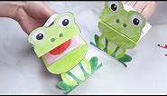 Printable Frog Hand Puppet - paper craft for kids
