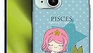 Head Case Designs Pisces Kawaii Zodiac Signs Soft Gel Case Compatible with Apple iPhone 13 Mini