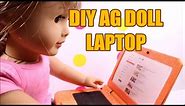 DIY American Girl doll Laptop