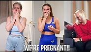 TELLING OUR FRIENDS & FAMILY WE'RE PREGNANT!!