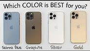 iPhone 13 Pro All Colors Unboxing & Hands On Comparison! - Gold vs Silver vs Graphite vs Seirra Blue