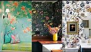Flower Wallpaper Decor Ideas. Stylish Wallpaper Decoration for Home.