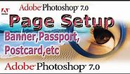 Photoshop New Page Setup Settings Full Details Tutorial