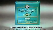 Vintage Old 1980's P&G Always Ultra Maxi Pad Commercial 2